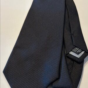 Elegant Black Textured Men's Tie